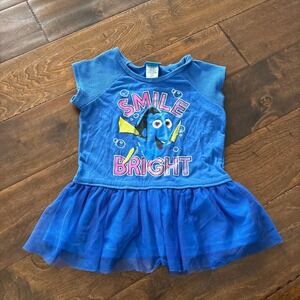 Disney Finding Dori Girls 5T Top Tulle Tutu Blue